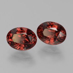 3.88캐럿 천연 다크 레드 파이로프 가넷 보석, 타원형 컷, 8.1×6 mm, VVS-VS