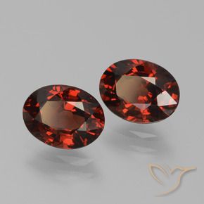 3.13캐럿 천연 다크 레드 파이로프 가넷 보석, 타원형 컷, 8×6.1 mm, VVS-VS