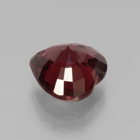 3.25캐럿 천연 레드 파이로프 가넷, 하트 모양, 8.9×9.5 mm, VS