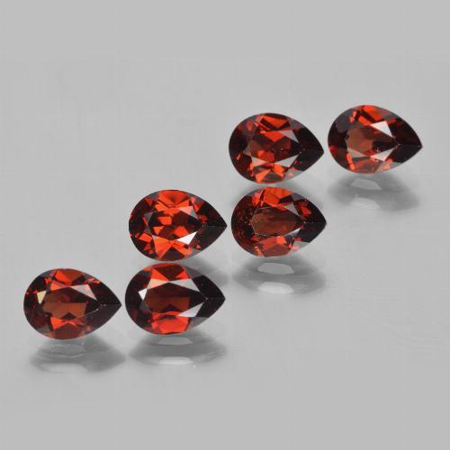 5.47캐럿 천연 다크 레드 파이로프 가넷 보석, 배 모양, 7.2×5.2 mm, VVS-VS