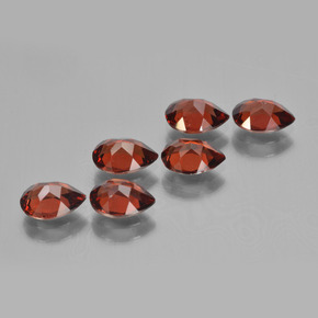 4.73캐럿 천연 레드 파이로프 가넷 보석, 배 모양, 6.9×5.1 mm, VVS-VS