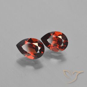 1.81캐럿 천연 메를로 레드 파이로프 석류석 보석, 배 모양, VVS-VS