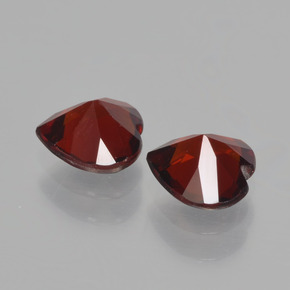 캐럿 천연 레드 파이로프 가넷 보석, 하트 모양, 6.1×6 mm, VVS