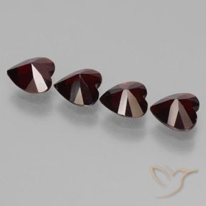 2.98캐럿 천연 다크 레드 파이로프 석류석 보석, 하트 모양, VVS-VS