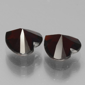 캐럿 천연 딥 레드 파이로프 석류석 보석, 하트 모양, VVS-VS