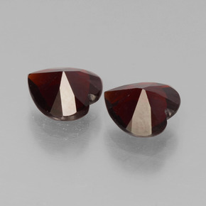 1.54캐럿 천연 다크 레드 파이로프 석류석 보석, 하트 모양, VVS-VS