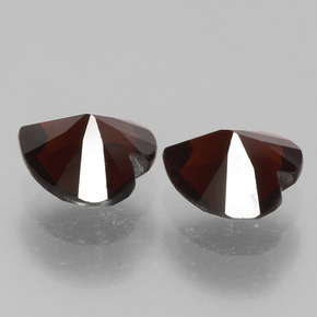 1.74캐럿 천연 검붉은색 파이로프 가넷 보석, 하트 모양, 6×6 mm, VVS-VS