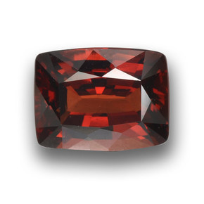 3.22캐럿 천연 레드 파이로프 가넷, 쿠션 컷, 9.1×7 mm, VVS-VS