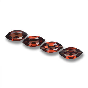 6.33캐럿 천연 메를로 레드 파이로프 가넷 보석, 마퀴즈, 12×6 mm, VVS