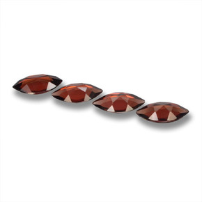 6.33캐럿 천연 메를로 레드 파이로프 가넷 보석, 마퀴즈, 12×6 mm, VVS