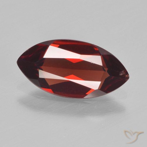 1.71ct 자연스러운 딥 레드 파이로프 석류석, 보석, VVS-VS