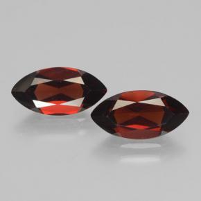 4.48캐럿 천연 딥 레드 파이로프 가넷 보석, 마퀴즈, 12.1×6 mm, VVS-VS