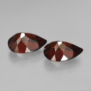 캐럿 천연 레드 파이로프 가넷 보석, 배 모양, 10×7 mm, VVS-VS