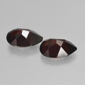 4.31캐럿 천연 검붉은색 파이로프 가넷 보석, 배 모양, 10×7 mm, VVS-VS