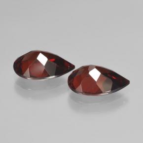 4.02캐럿 천연 검붉은색 파이로프 가넷 보석, 배 모양, 9.9×6.8 mm, VVS-VS