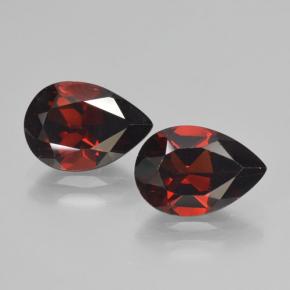 4.67캐럿 천연 검붉은색 파이로프 가넷 보석, 배 모양, 10.1×7 mm, VVS-VS