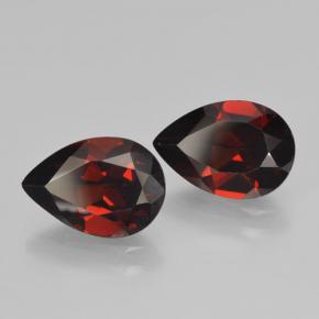 4.67캐럿 천연 검붉은색 파이로프 가넷 보석, 배 모양, 10.1×7 mm, VVS-VS