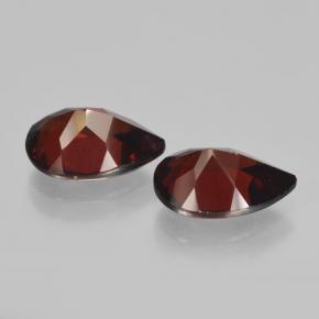 4.67캐럿 천연 검붉은색 파이로프 가넷 보석, 배 모양, 10.1×7 mm, VVS-VS