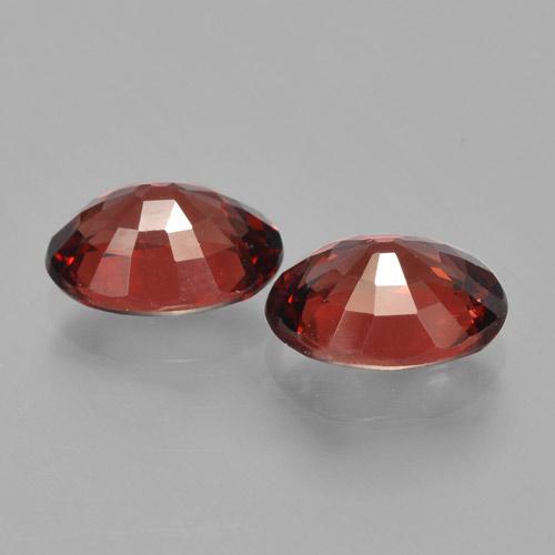 3.05캐럿 천연 스칼렛 레드 파이로프 가넷 보석, 타원형 컷, 8×6.1 mm, VVS-VS