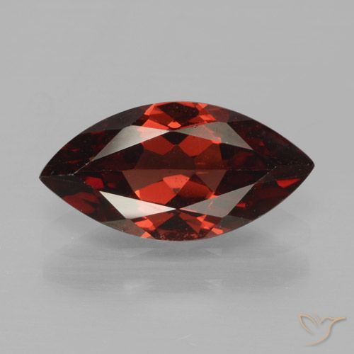 1.84ct 자연스러운 딥 블러드 레드 파이로프 석류석, 보석, VS