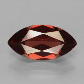 2.11캐럿 천연 레드 파이로프 가넷, 마퀴즈, 11.9×6.1 mm, VVS-VS