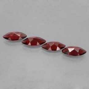 6.94캐럿 천연 딥 블러드 레드 파이로프 가넷 보석, 마퀴즈, 12.1×6 mm, VVS-VS