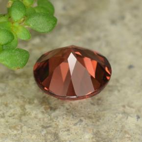 0.97캐럿 천연 레드 파이로프 가넷, 라운드 컷, 6.02 mm, VVS-VS