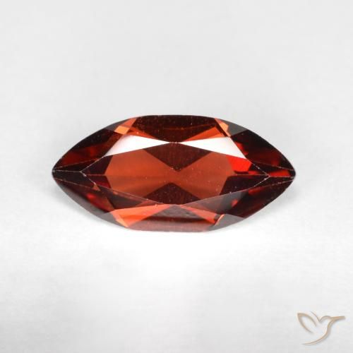 1.05ct 자연스러운 딥 레드 파이로프 석류석, 보석, VVS-VS