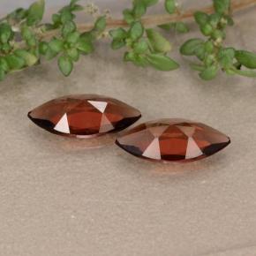 1.82캐럿 천연 딥 레드 파이로프 가넷 보석, 마퀴즈, 10×5 mm, VVS-VS