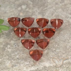 2.82캐럿 천연 베리 레드 파이로프 가넷 보석, 트릴리언, 3.9×3.9 mm, VS