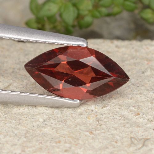1.16ct 자연스러운 인텐스 레드 파이로프 석류석, 보석, VVS-VS