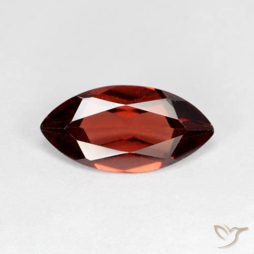 1.22ct 자연스러운 딥 레드 파이로프 석류석, 보석, VVS-VS