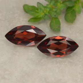 2.32캐럿 천연 다크 레드 파이로프 가넷 보석, 마퀴즈, 10.1×5 mm, VVS-VS