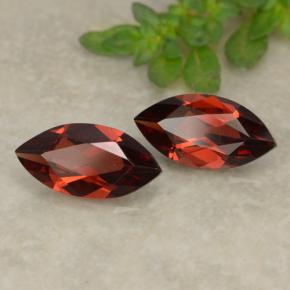 2.32캐럿 천연 다크 레드 파이로프 가넷 보석, 마퀴즈, 10.1×5 mm, VVS-VS
