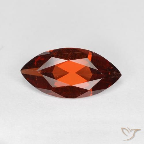 1.12ct 자연스러운 딥 레드 파이로프 석류석, 보석, VS