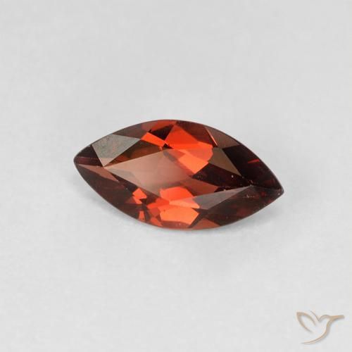 1.17ct 자연스러운 딥 레드 파이로프 석류석, 보석, VVS-VS