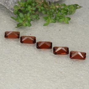 2.76캐럿 천연 딥 레드 파이로프 가넷 보석, 에메랄드 컷, 6×4 mm, VVS-VS