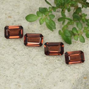 2.30캐럿 천연 상그리아 레드 파이로프 가넷 보석, 에메랄드 컷, 5.8×3.8 mm, VS
