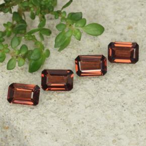 2.30캐럿 천연 상그리아 레드 파이로프 가넷 보석, 에메랄드 컷, 5.8×3.8 mm, VS