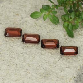 2.30캐럿 천연 상그리아 레드 파이로프 가넷 보석, 에메랄드 컷, 5.8×3.8 mm, VS