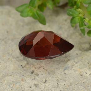 1.14캐럿 천연 레드 파이로프 가넷, 배 모양, 7.8×5.2 mm, VVS-VS
