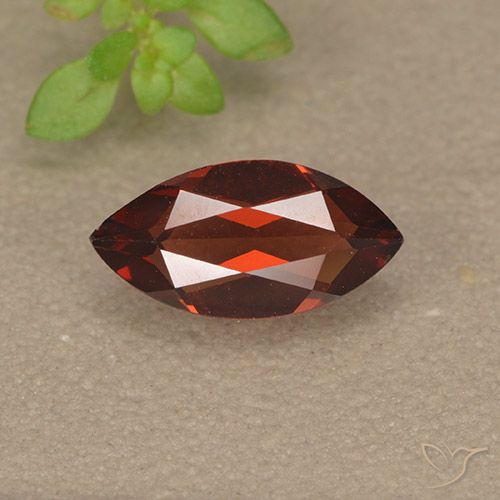 1.19ct 자연스러운 다크 레드 파이로프 석류석, 보석, VVS-VS