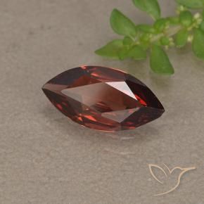 1.04캐럿 천연 상그리아 레드 파이로프 가넷, 마퀴즈, 10.1×5.1 mm, VVS-VS