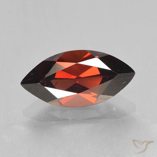 2.05ct 자연스러운 딥 스칼렛 레드 파이로프 석류석, 보석, VVS-VS