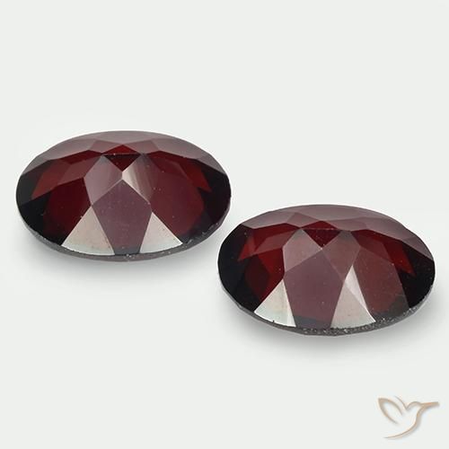 3.85캐럿 천연 검붉은색 파이로프 가넷 보석, 타원형 컷, 9.1×7 mm, VVS-VS