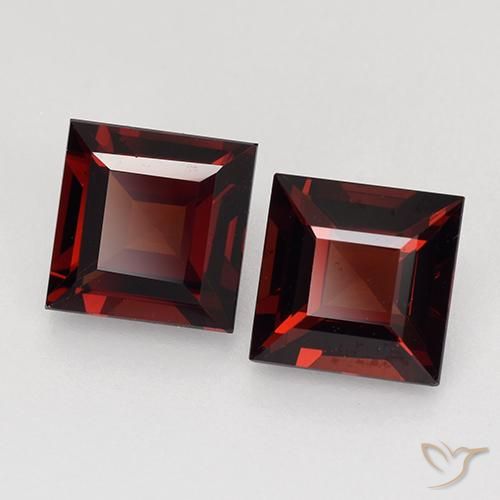 2.79캐럿 천연 다크 레드 파이로프 석류석 보석, 정사각형, VVS-VS