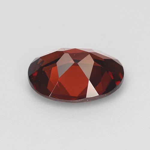 2.02캐럿 천연 다크 레드 파이로프 가넷, 타원형 컷, 9.1×7 mm, VVS