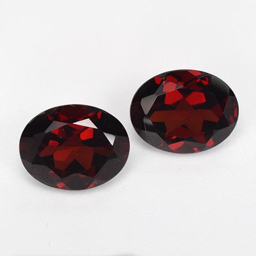 4.63캐럿 천연 다크 레드 파이로프 가넷 보석, 타원형 컷, 9×7 mm, VVS-VS