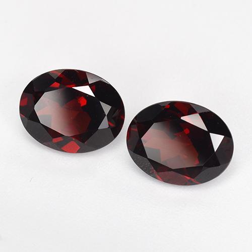 4.63캐럿 천연 다크 레드 파이로프 가넷 보석, 타원형 컷, 9×7 mm, VVS-VS