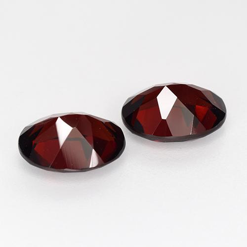 4.63캐럿 천연 다크 레드 파이로프 가넷 보석, 타원형 컷, 9×7 mm, VVS-VS